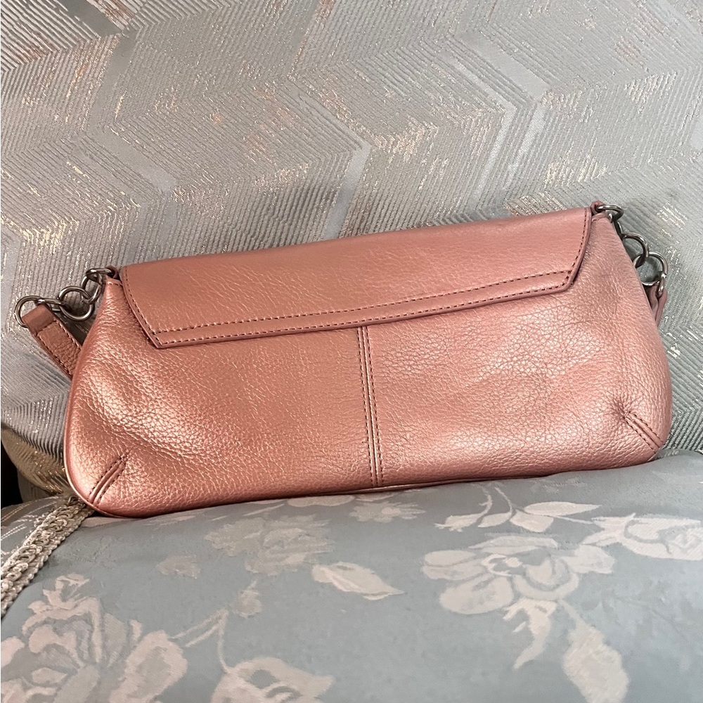 The Sak Rose Gold Embellished Leather Shoulder Bag - Picture 5 of 13